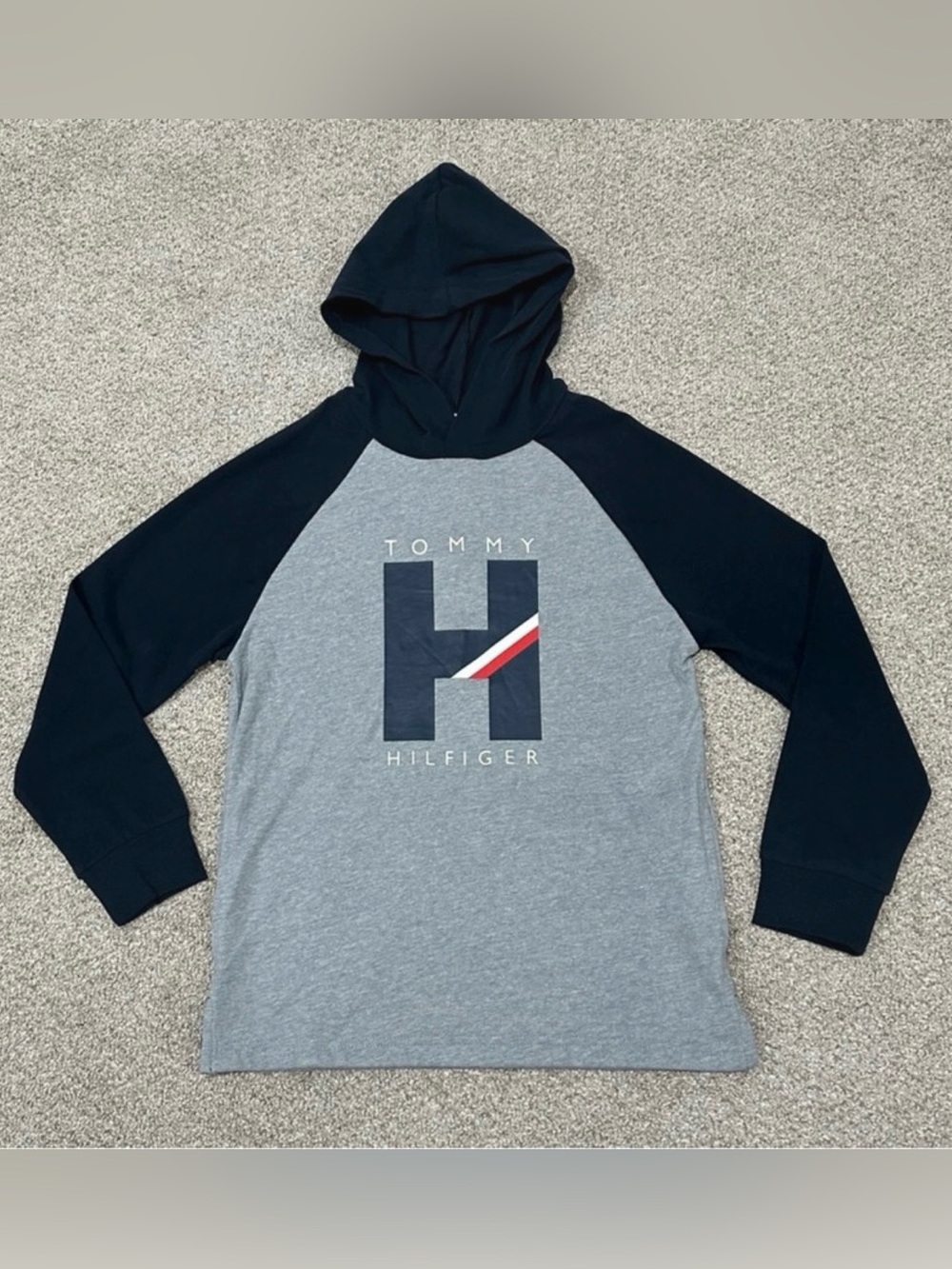 Tommy Hilfiger Boys Long Sleeve Hooded Tee